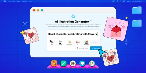 Words into Instant Art: IconScout AI Illustration Generator