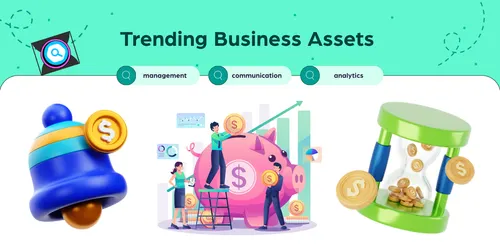 Trending Business-Themed Design Packs for Corporate Creatives: 3D, Icons, Lottie & Illustrations