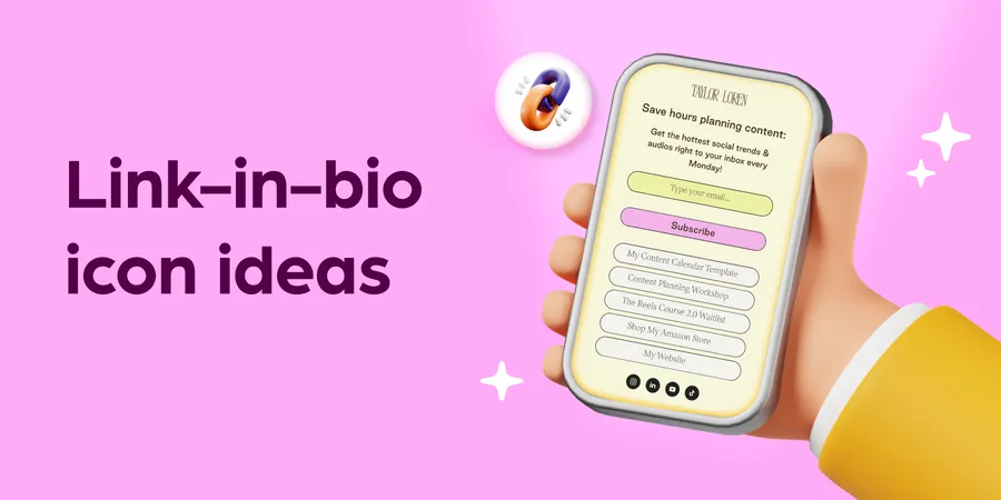 6 Creative Icon Ideas to Make Your Link-in-Bio Page Click-Worthy